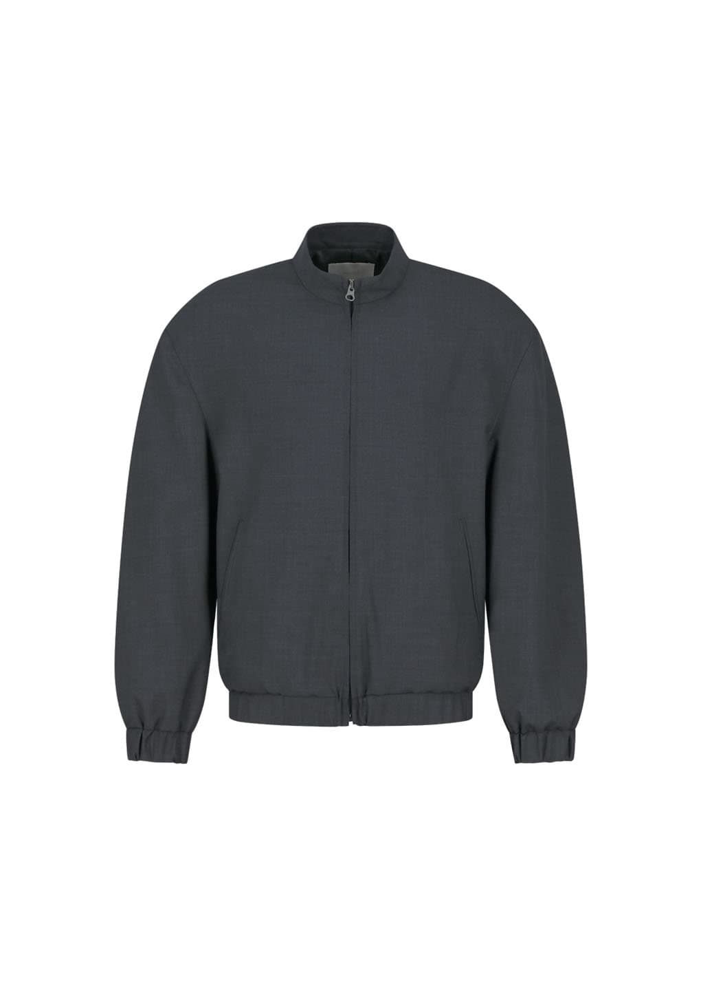 Wool Oversize Blouson, Charcoal