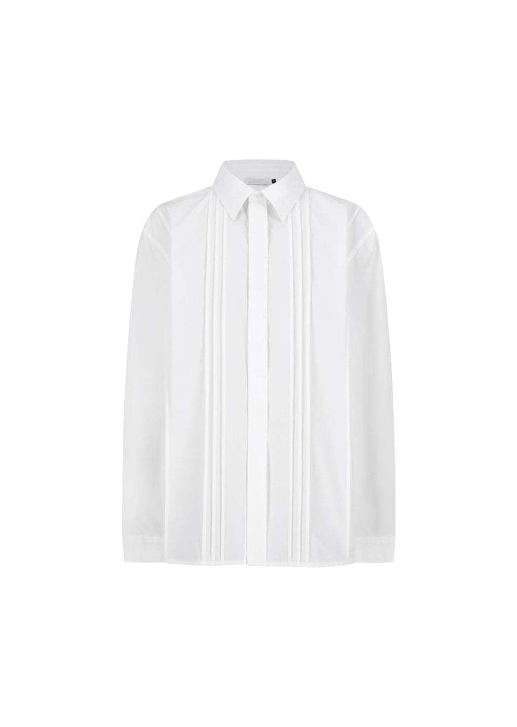 Pleated Shirt, White