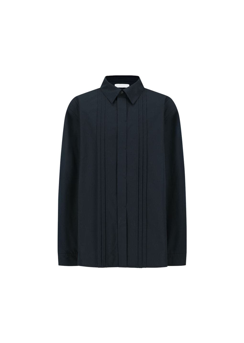 Pleated Shirt, Navy