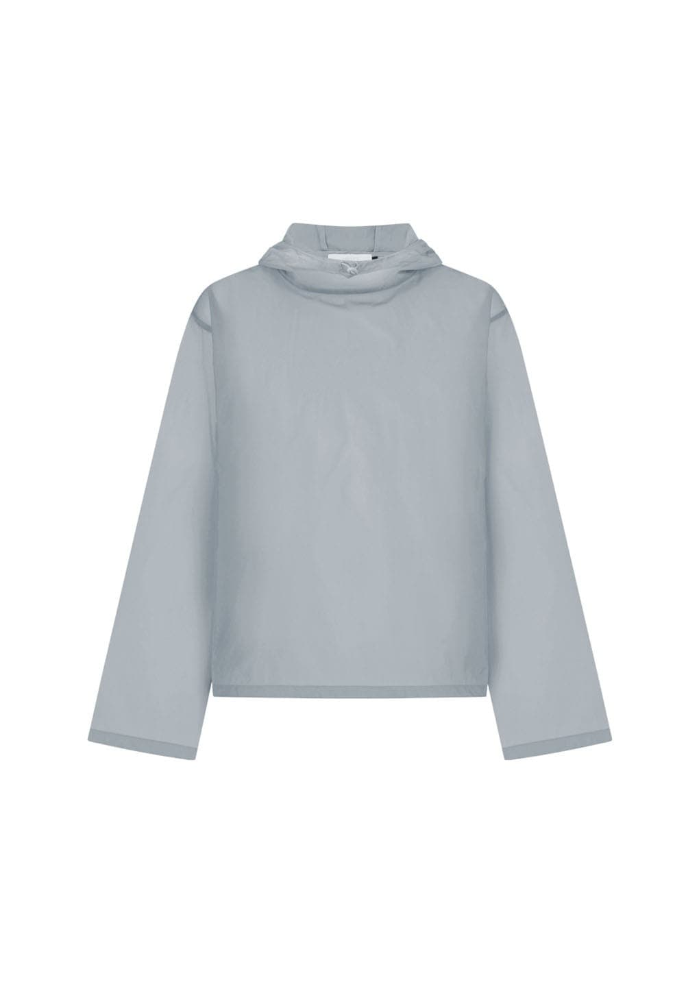 Sheer Hoodie Anorak, Grey