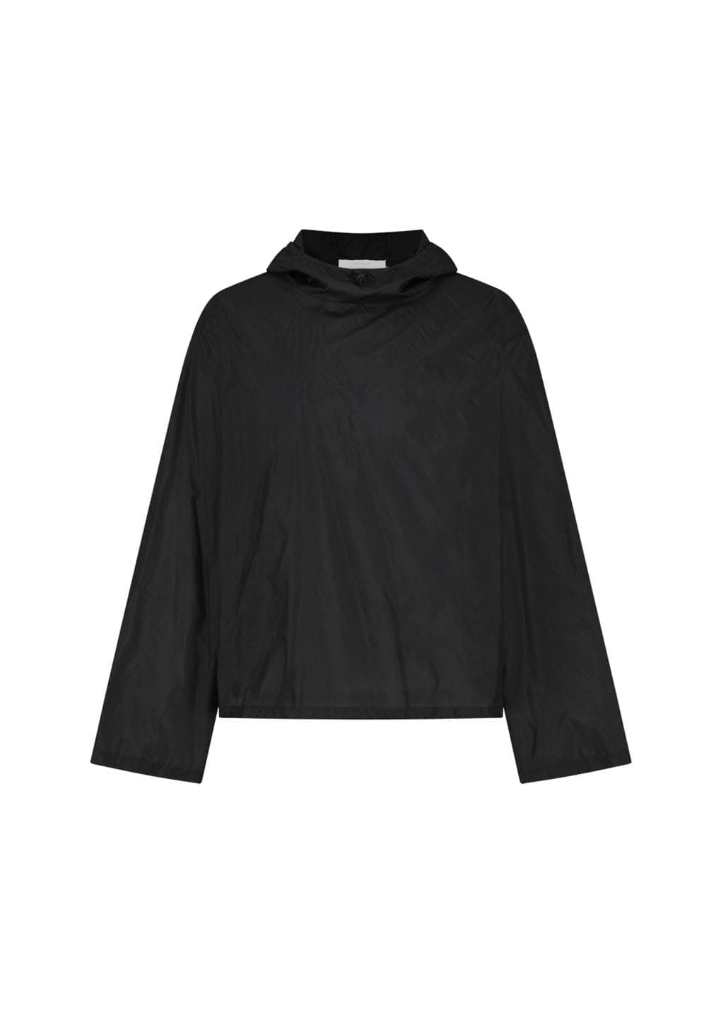 Sheer Hoodie Anorak, Black