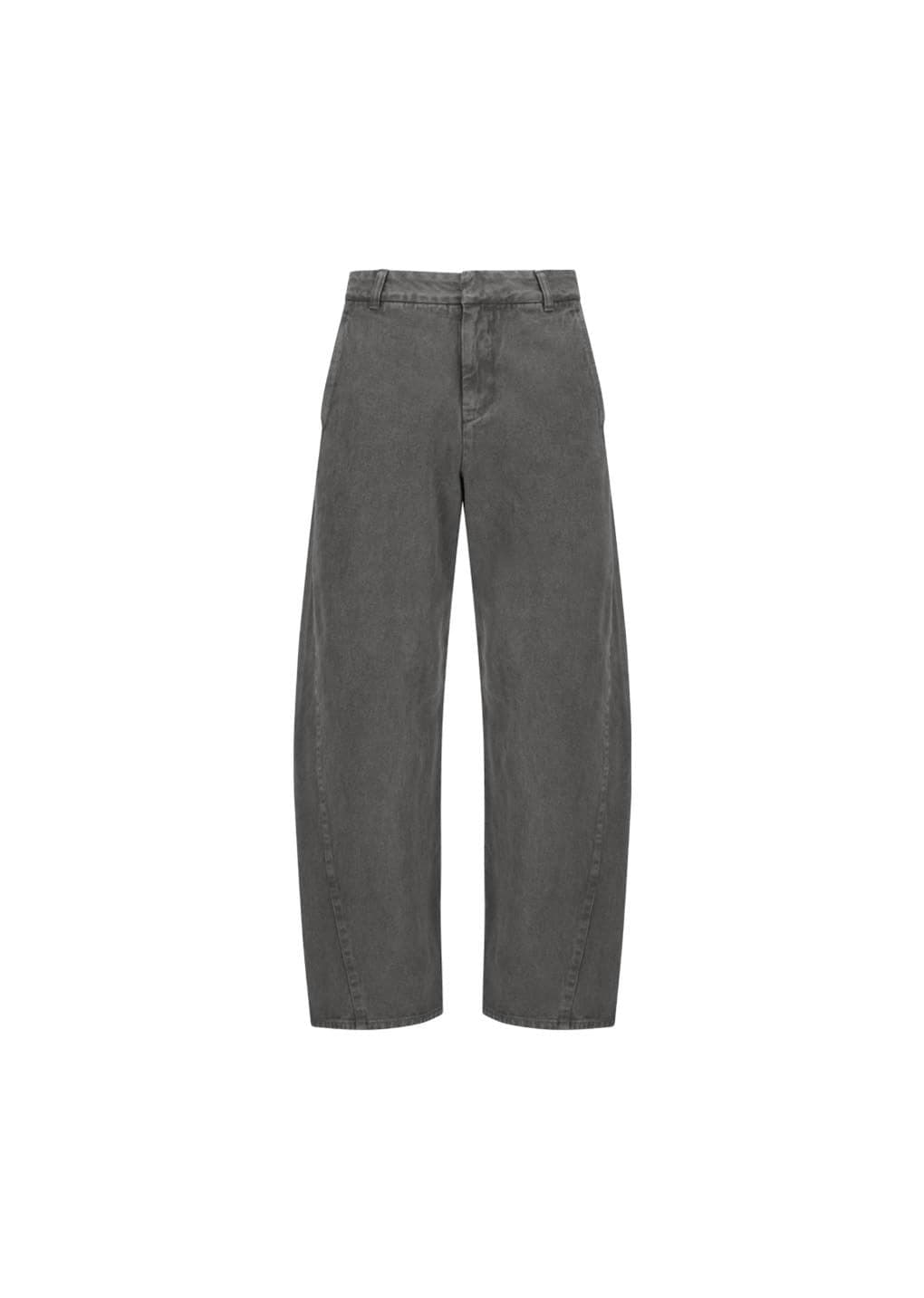 Men's Garments Dyed Curved Seam Denim, Brown