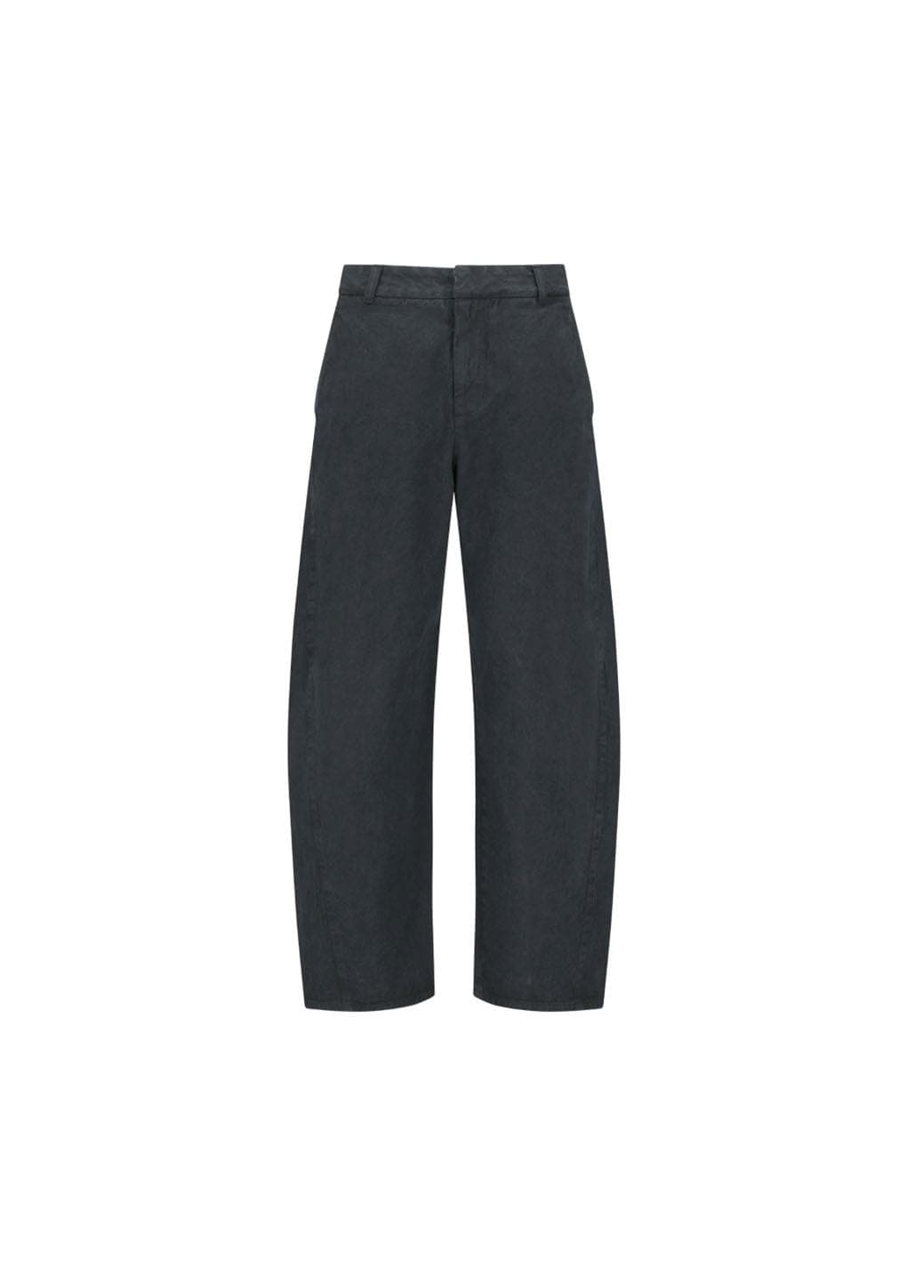 Men's Garments Dyed Curved Seam Denim, Black