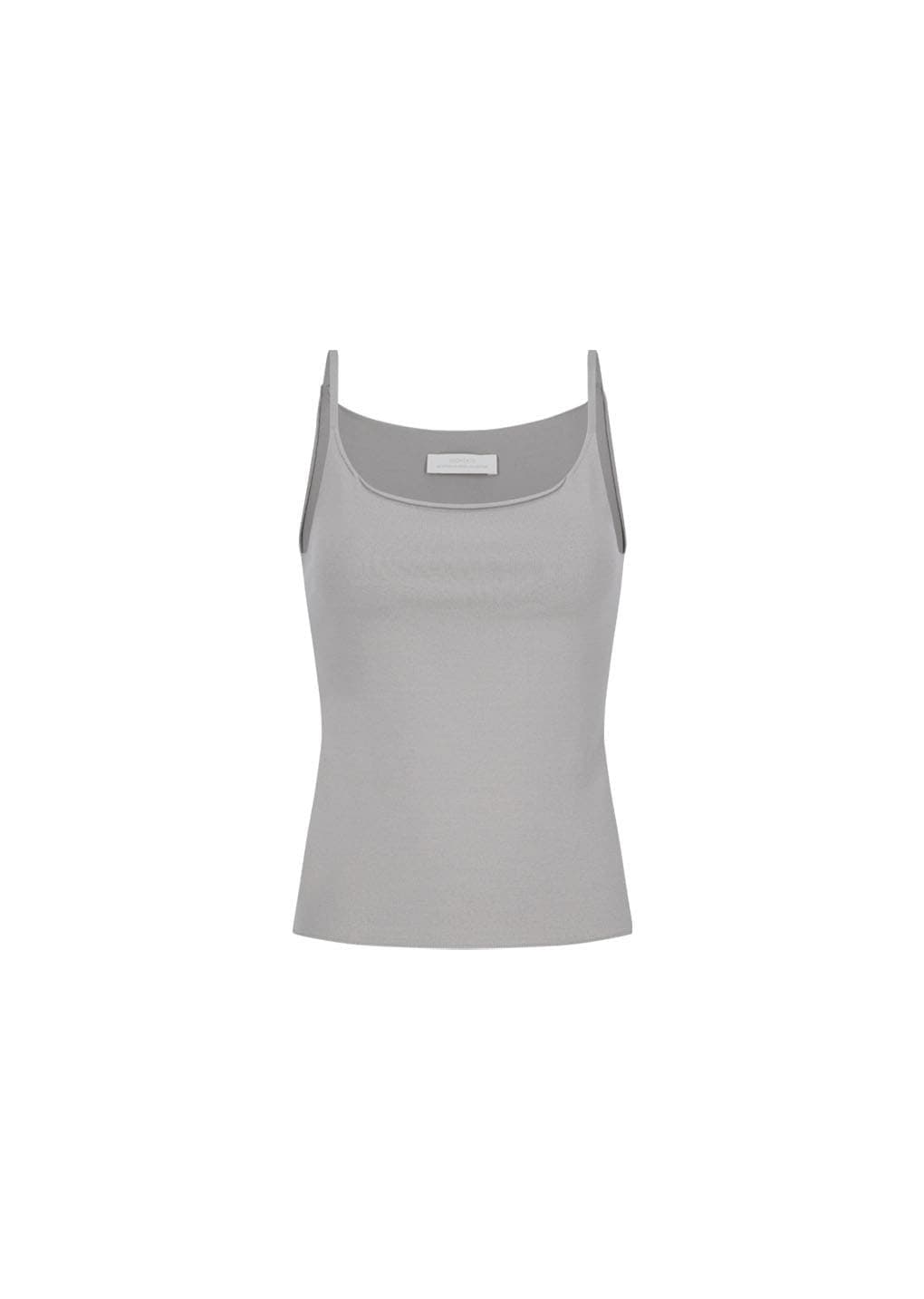 Sleeveless Knit Top, Grey Beige