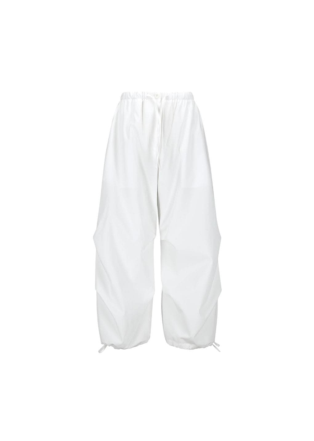 Women's Drawstring Capri Pants, White