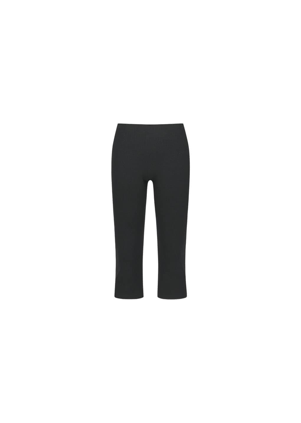 Wholegarment Knit Capri Pants, Black