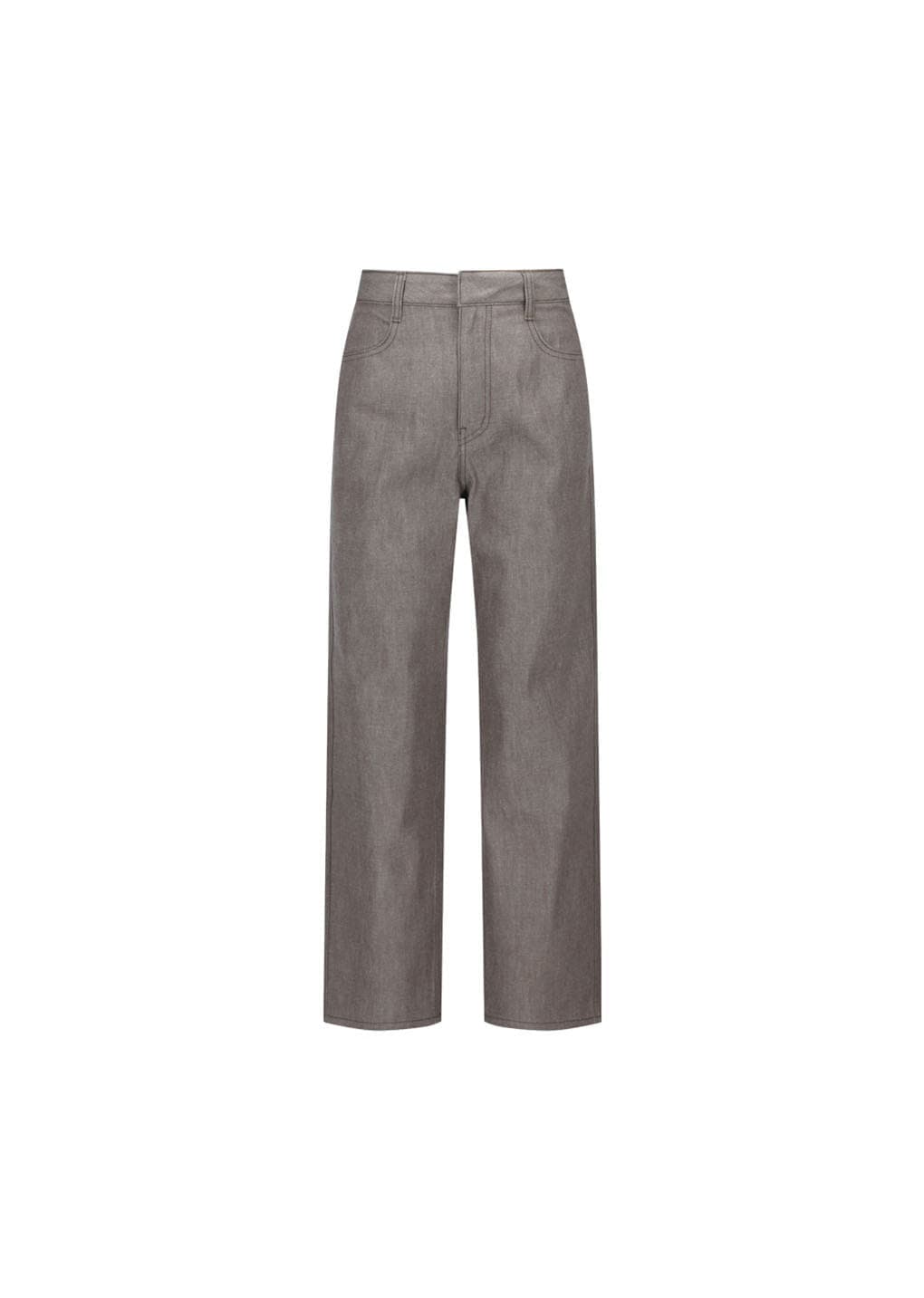 Colored Straight Fit Denim, Brown