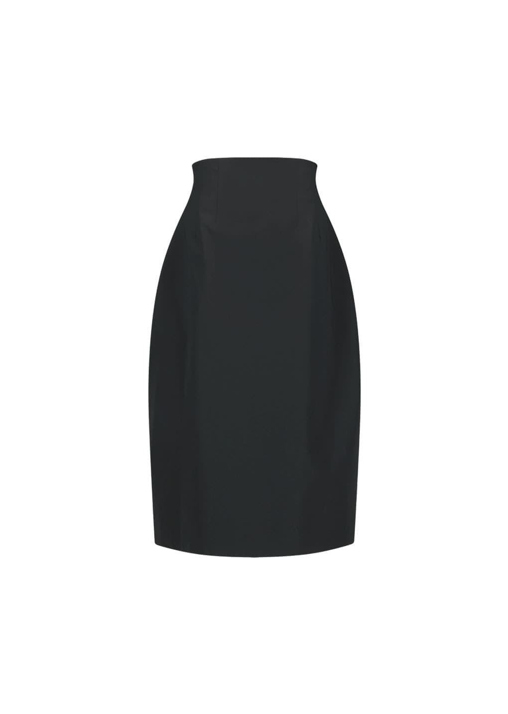 Curved Silhouette Skirt, Black