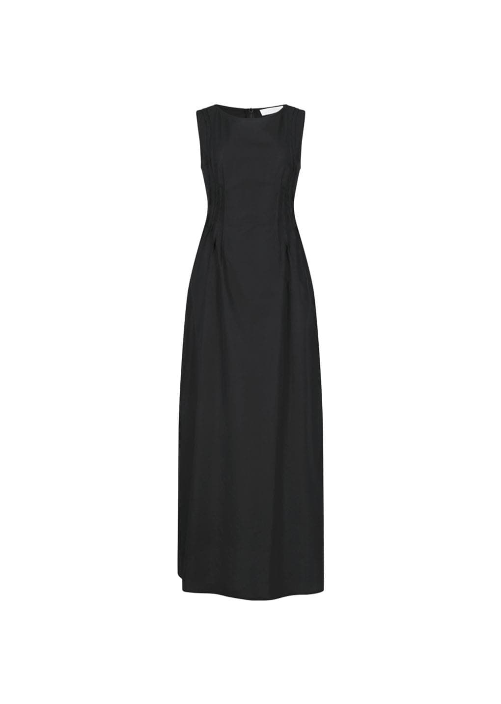 Pintuck Dress, Black