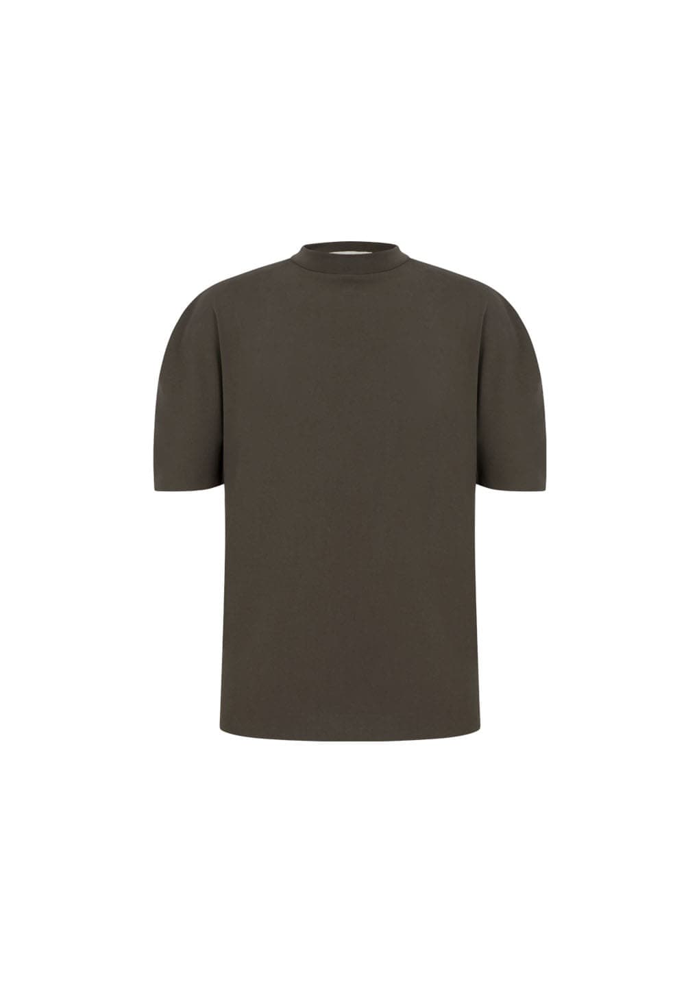 Mock Neck Raglan T-shirt, Brown