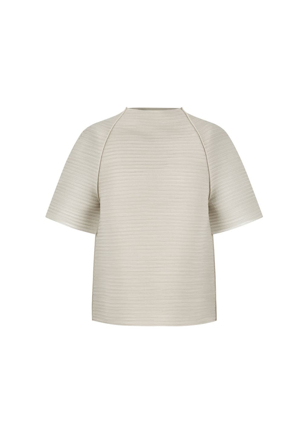 Men's Pleats Raglan Top, Beige