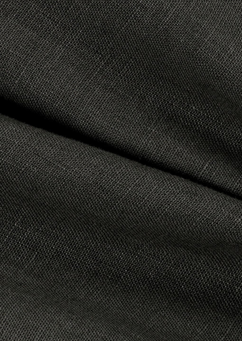 Linen Tuck Pants, Khaki Grey — vue 11