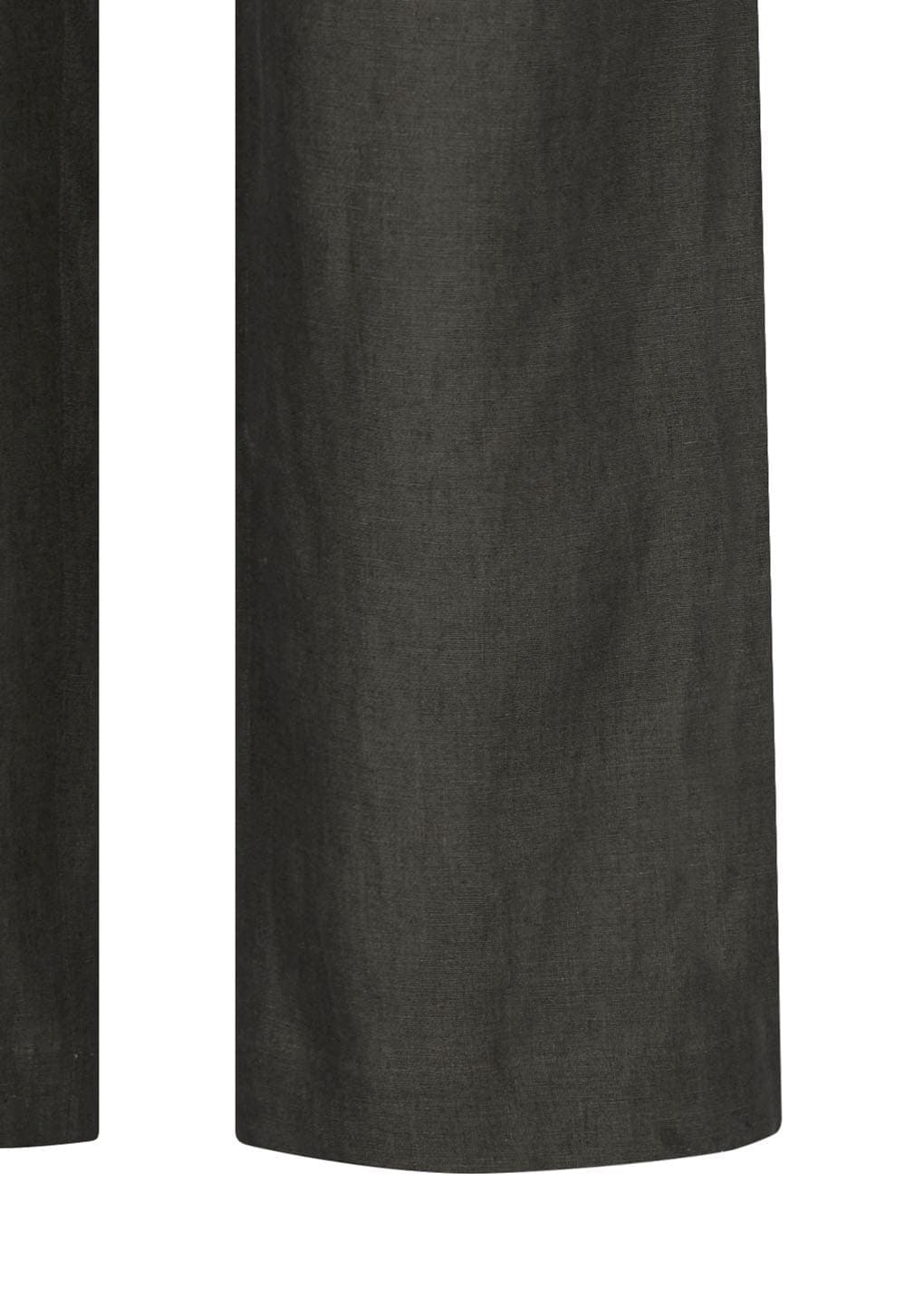 Linen Tuck Pants, Khaki Grey — vue 10