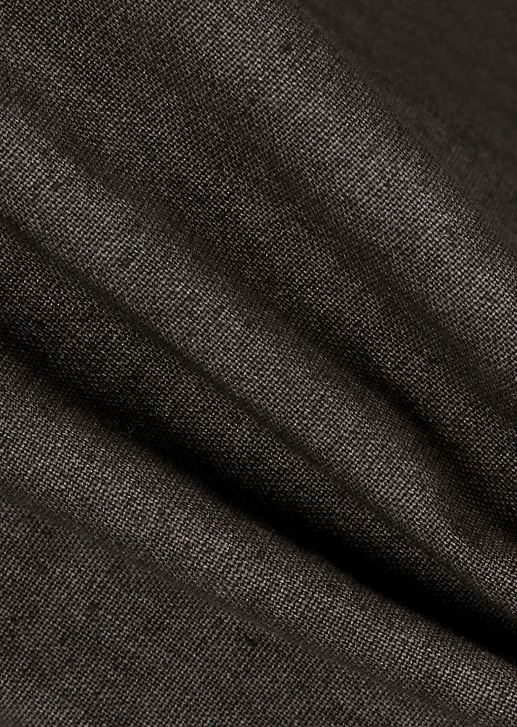 Linen Straight Pants, Brown — vue 9