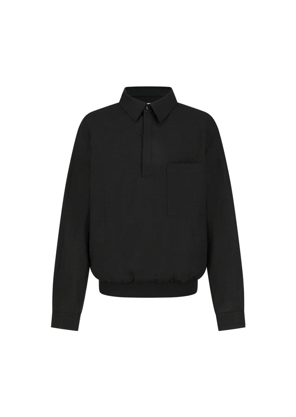 Linen Pullover, Black