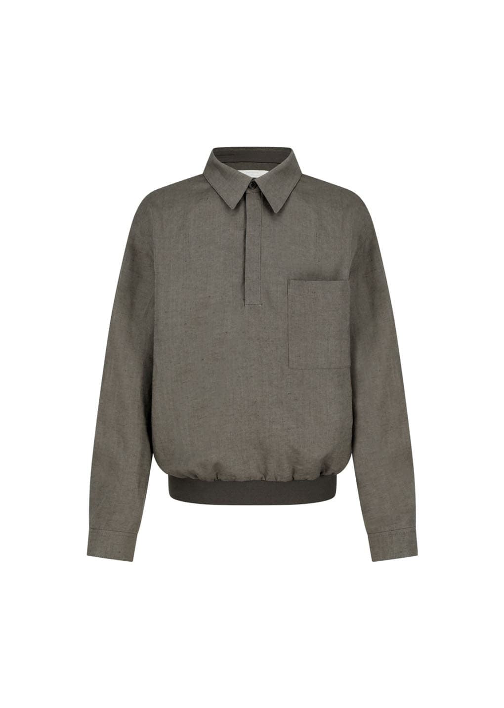 Linen Pullover, Khaki