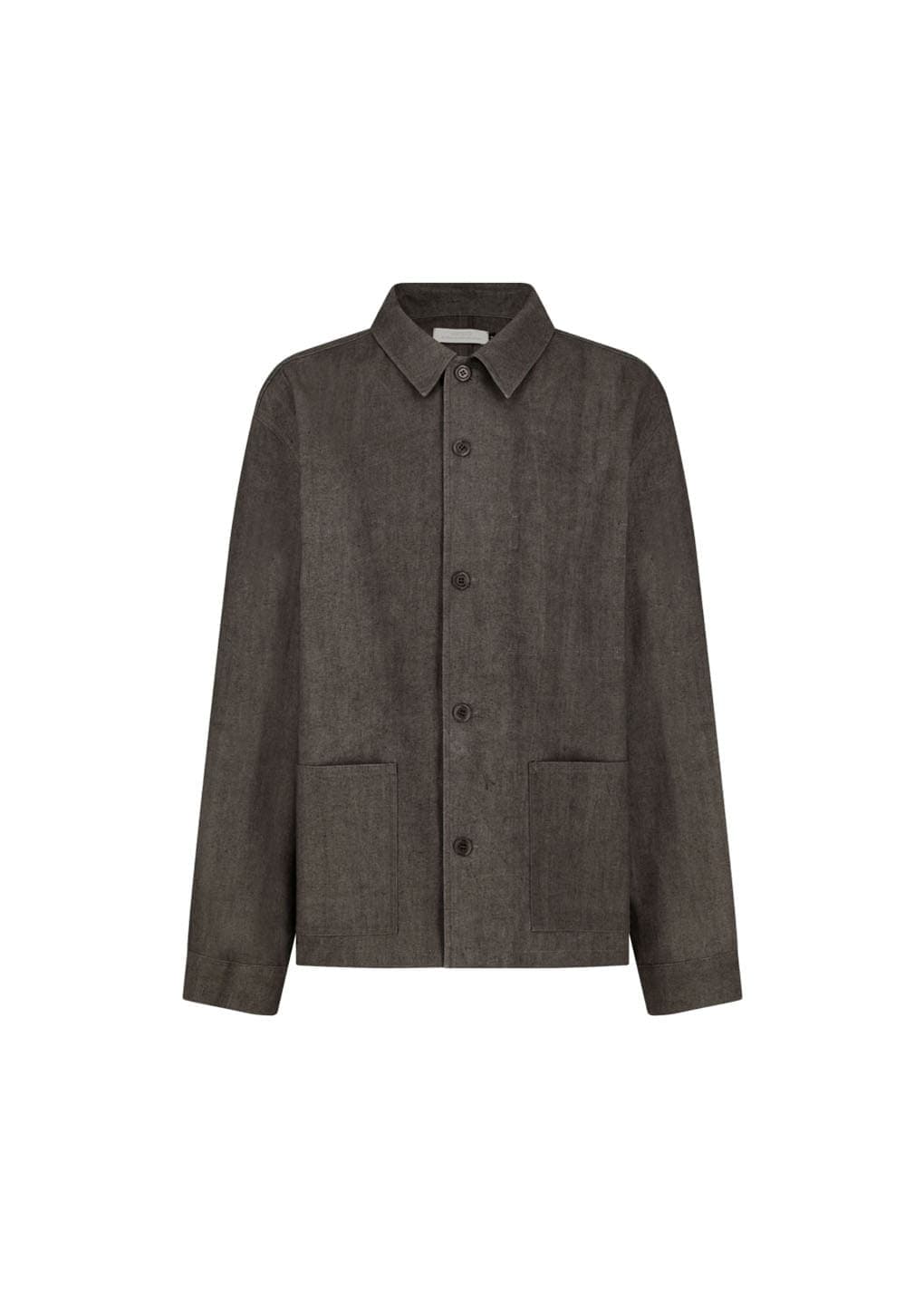 Linen Pocket Jacket, Brown