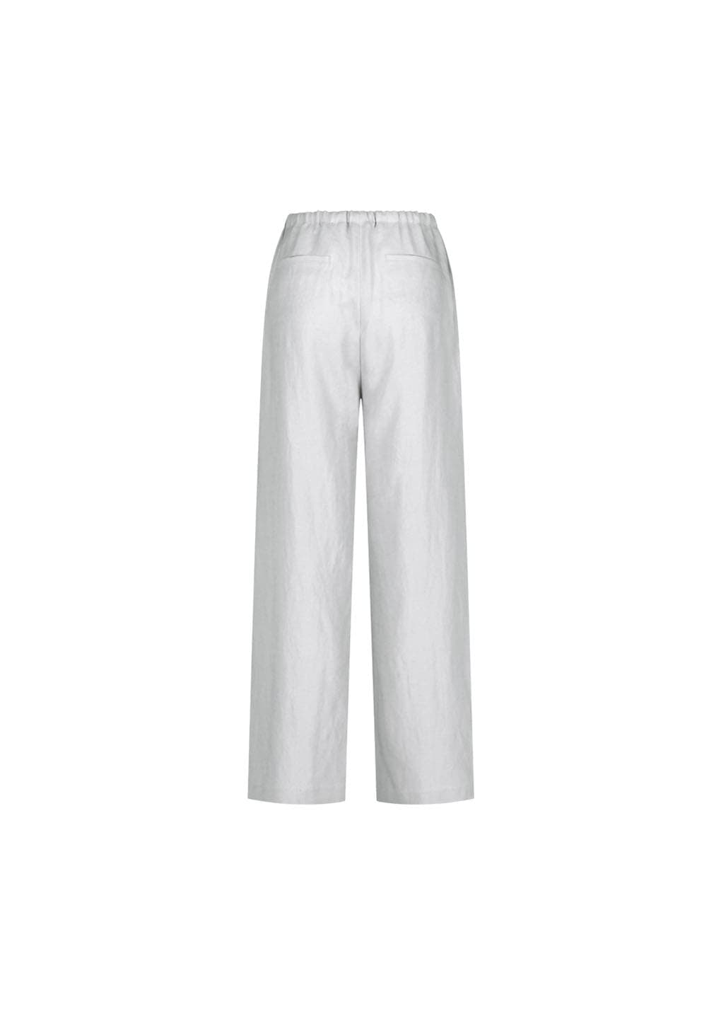 Linen Banding Pants, Light Grey — vue 6