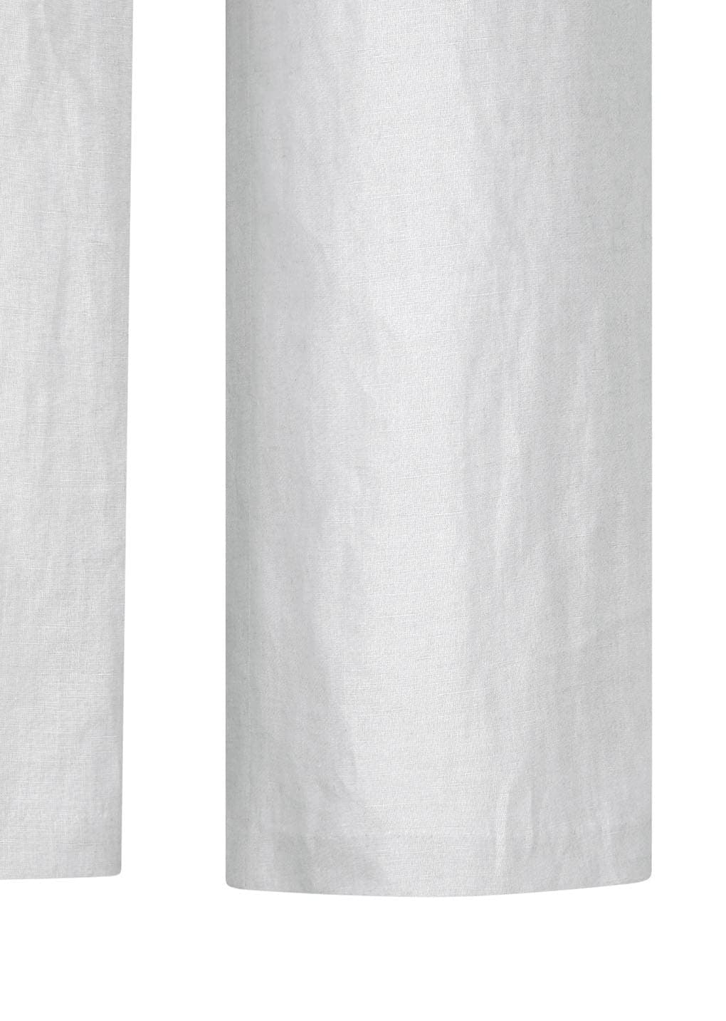 Linen Banding Pants, Light Grey — vue 9