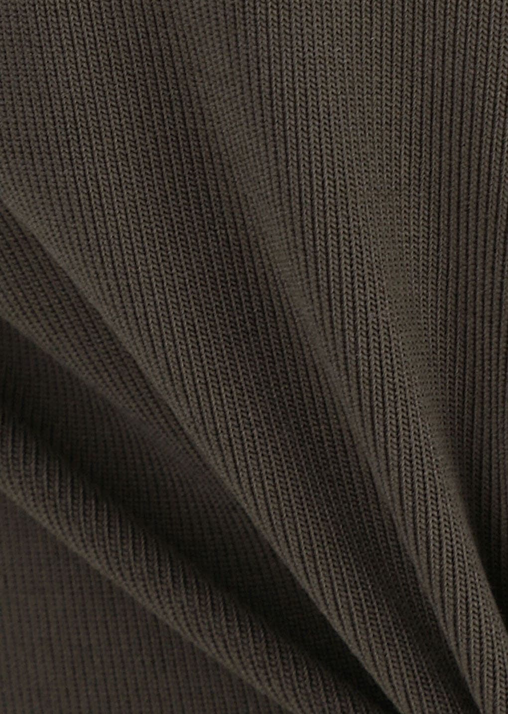 Jersey Mock Neck Top, Brown — vue 11