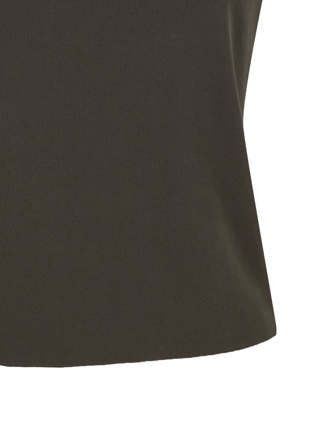 Jersey Mock Neck Top, Brown — vue 9