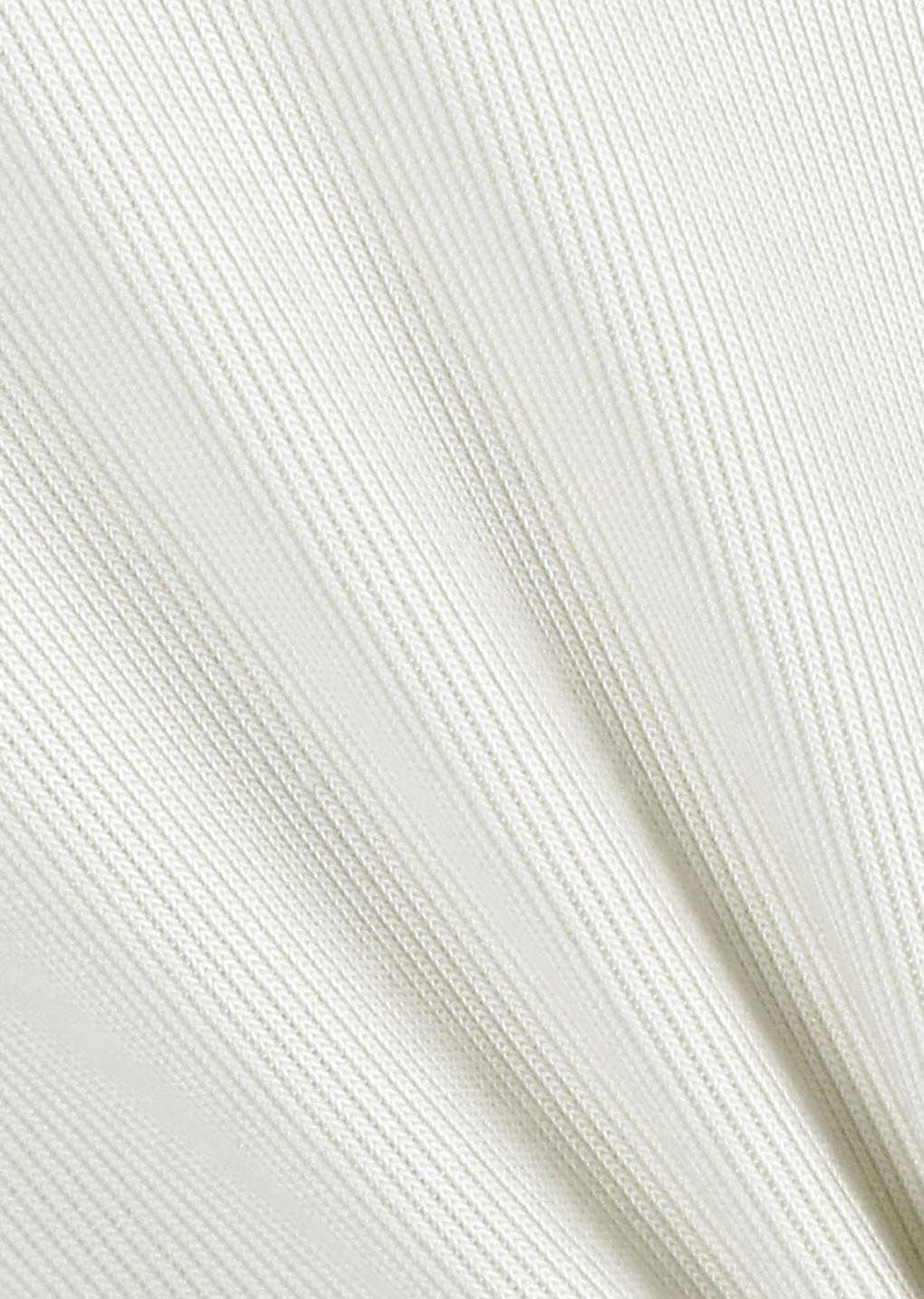 Jersey Mock Neck Top, Ivory — vue 11