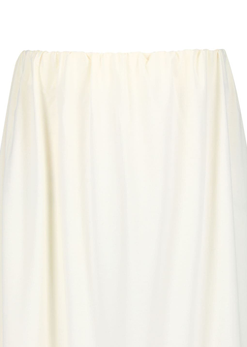 Jersey Maxi Long Skirt, Ivory — vue 7