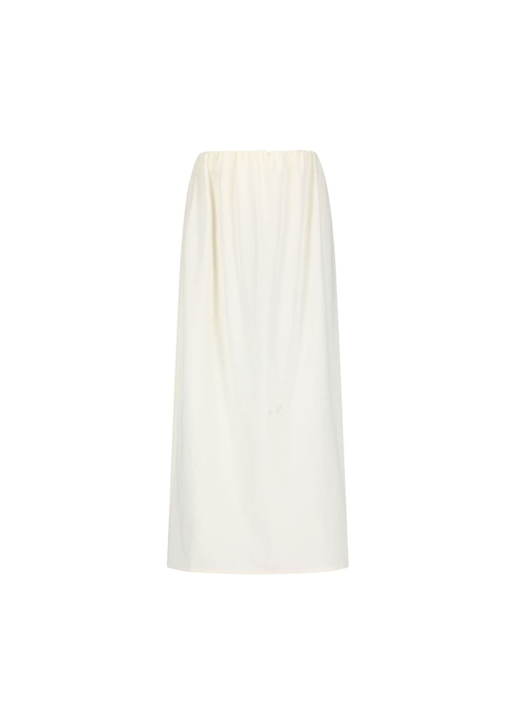 Jersey Maxi Long Skirt, Ivory
