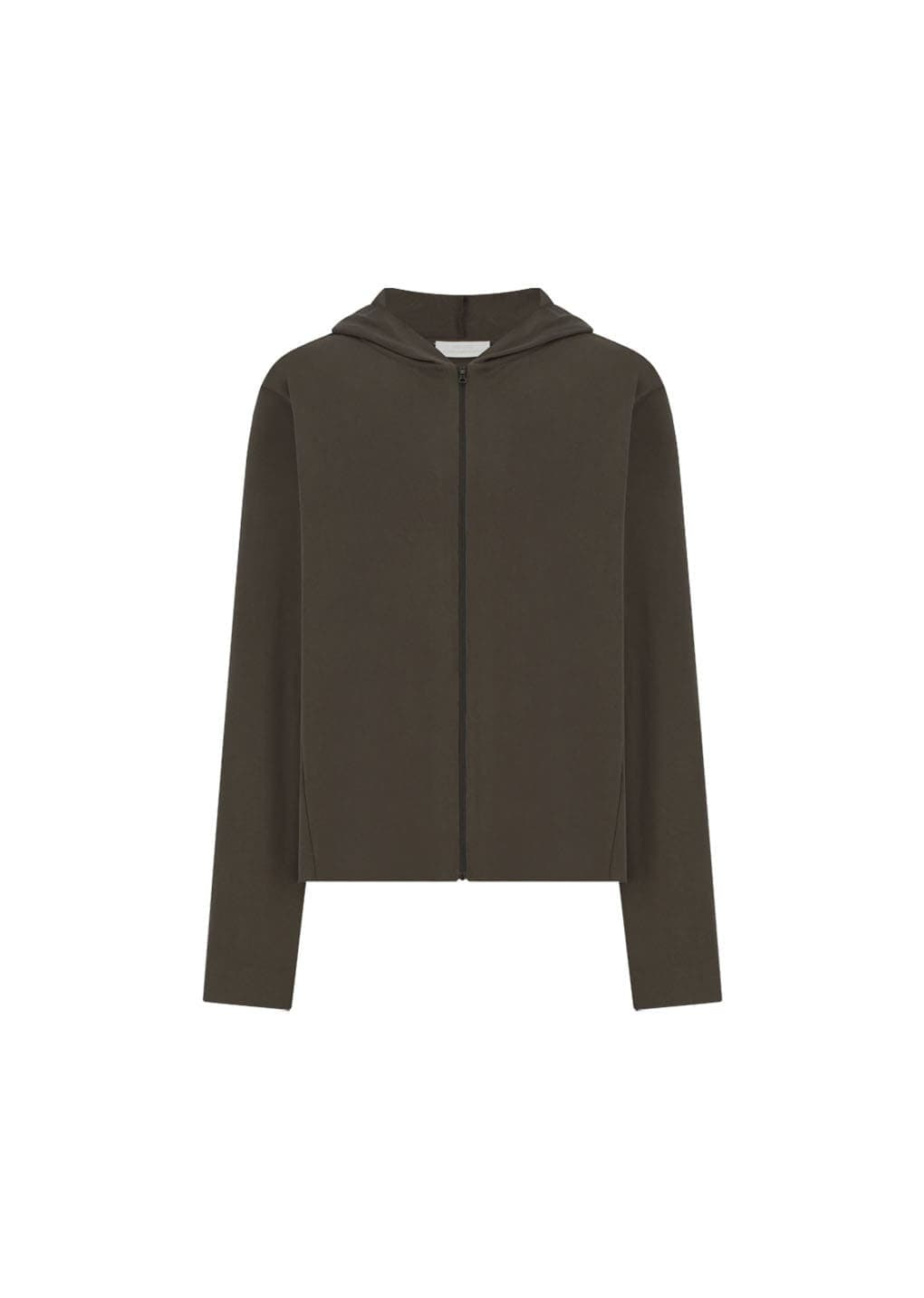 Jersey Hooded Jumper, Brown
