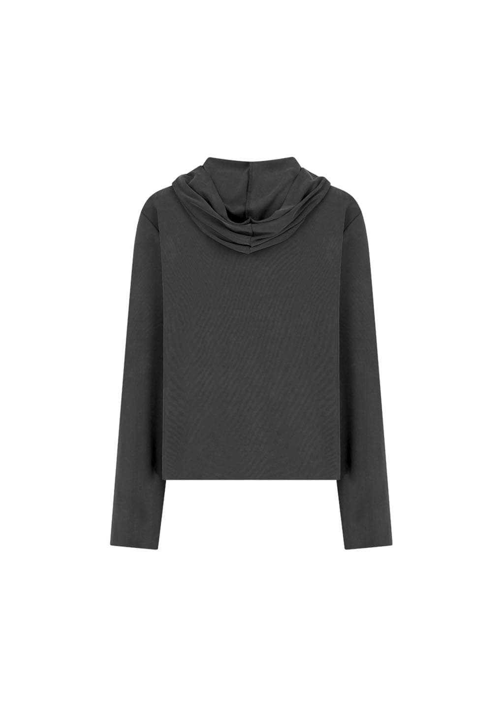 Jersey Hooded Jumper, Charcoal — vue 1