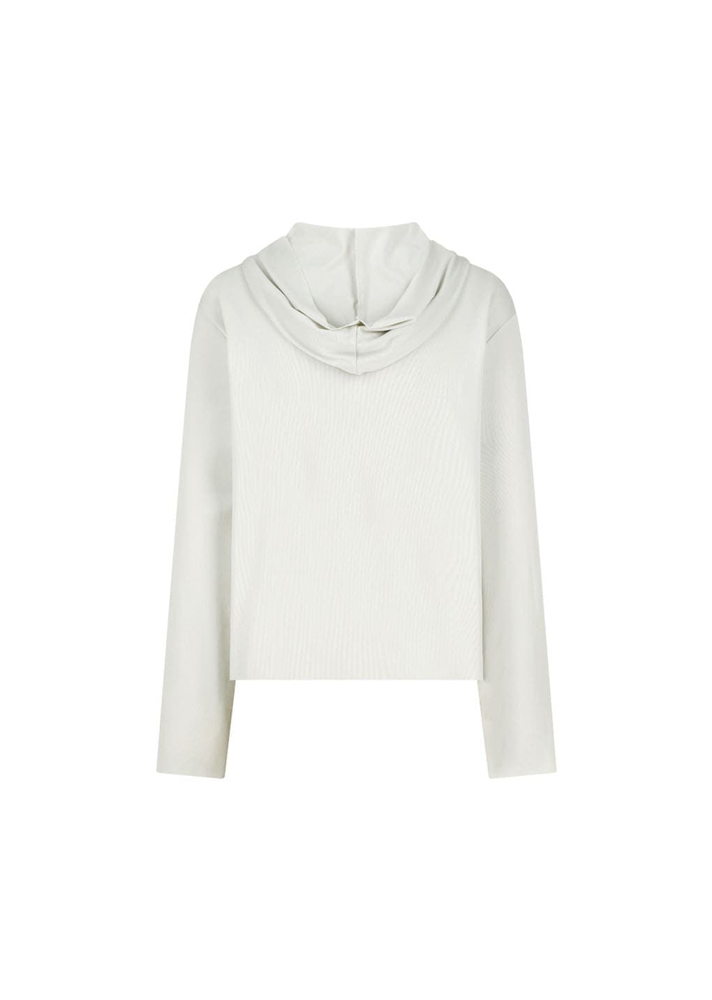Jersey Hooded Jumper, Ivory — vue 3