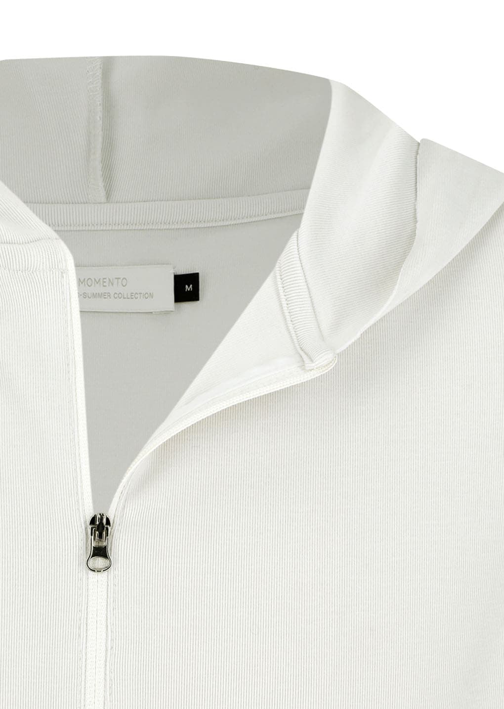 Jersey Hooded Jumper, Ivory — vue 6