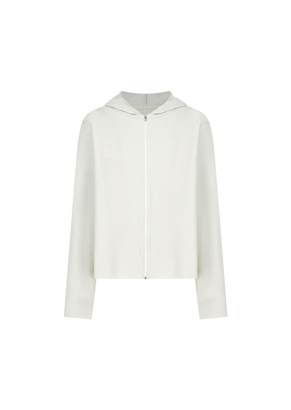 Jersey Hooded Jumper, Ivory