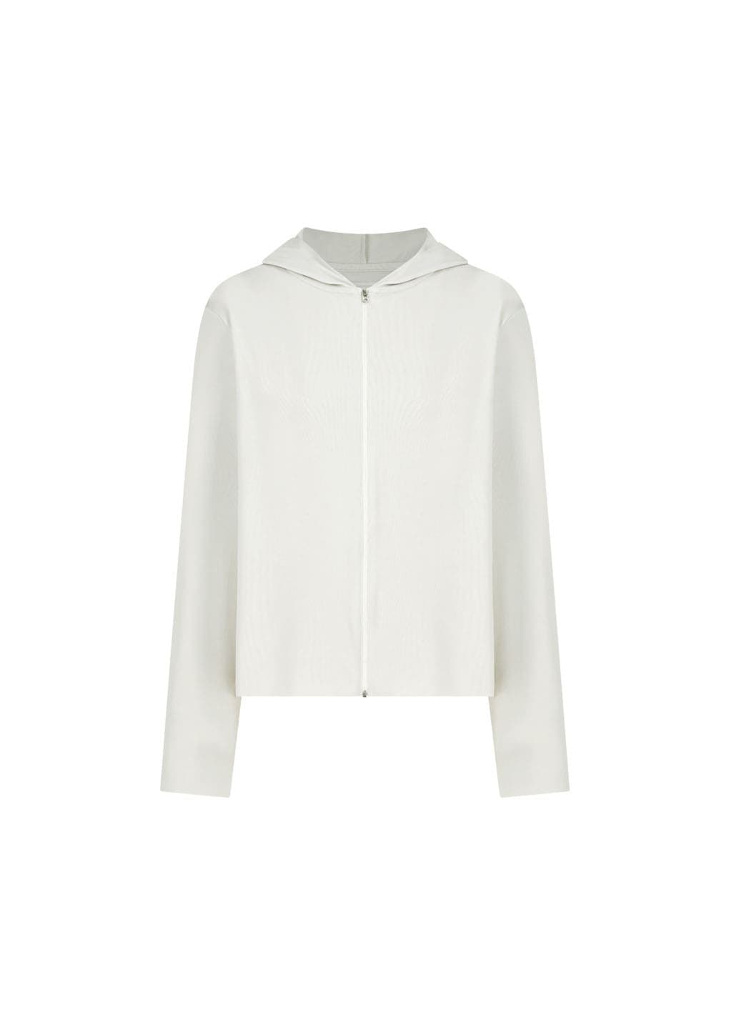 Jersey Hooded Jumper, Ivory