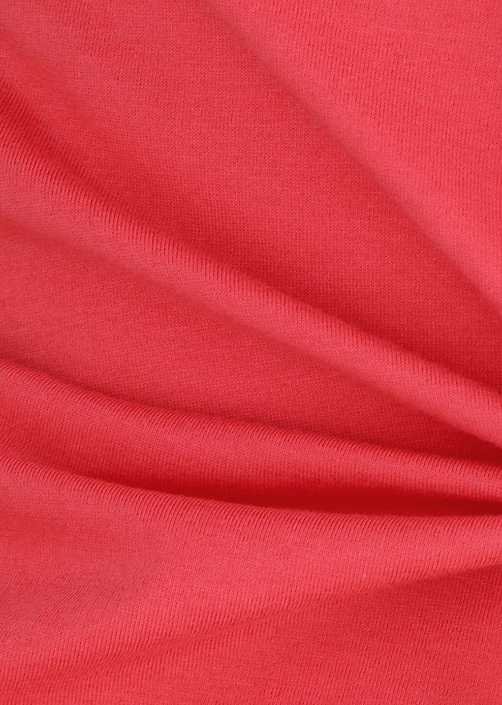 Jersey Halter Neck Top, Red — vue 6