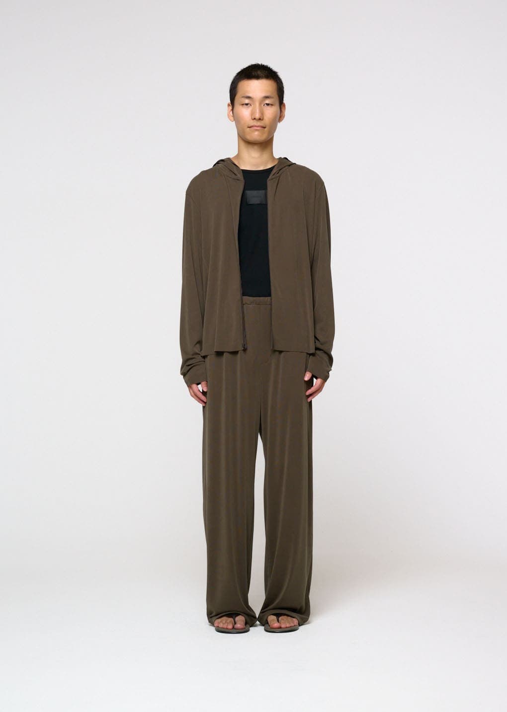 Easy Banding Pants, Brown — vue 2