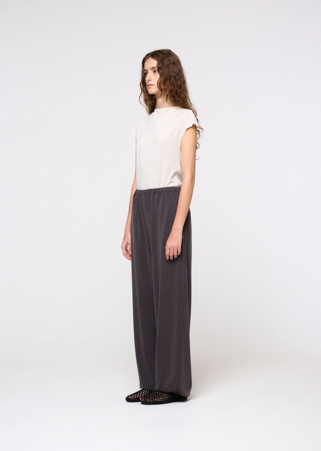 Easy Banding Pants, Charcoal — vue 6