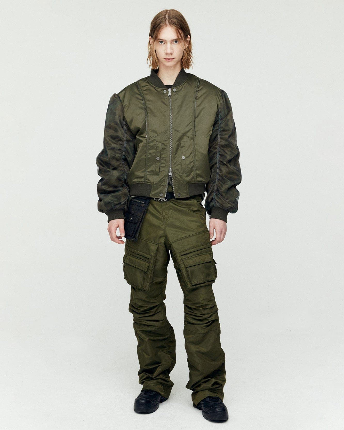 Pocket Bag Cargo Pants (Khaki) — vue 4