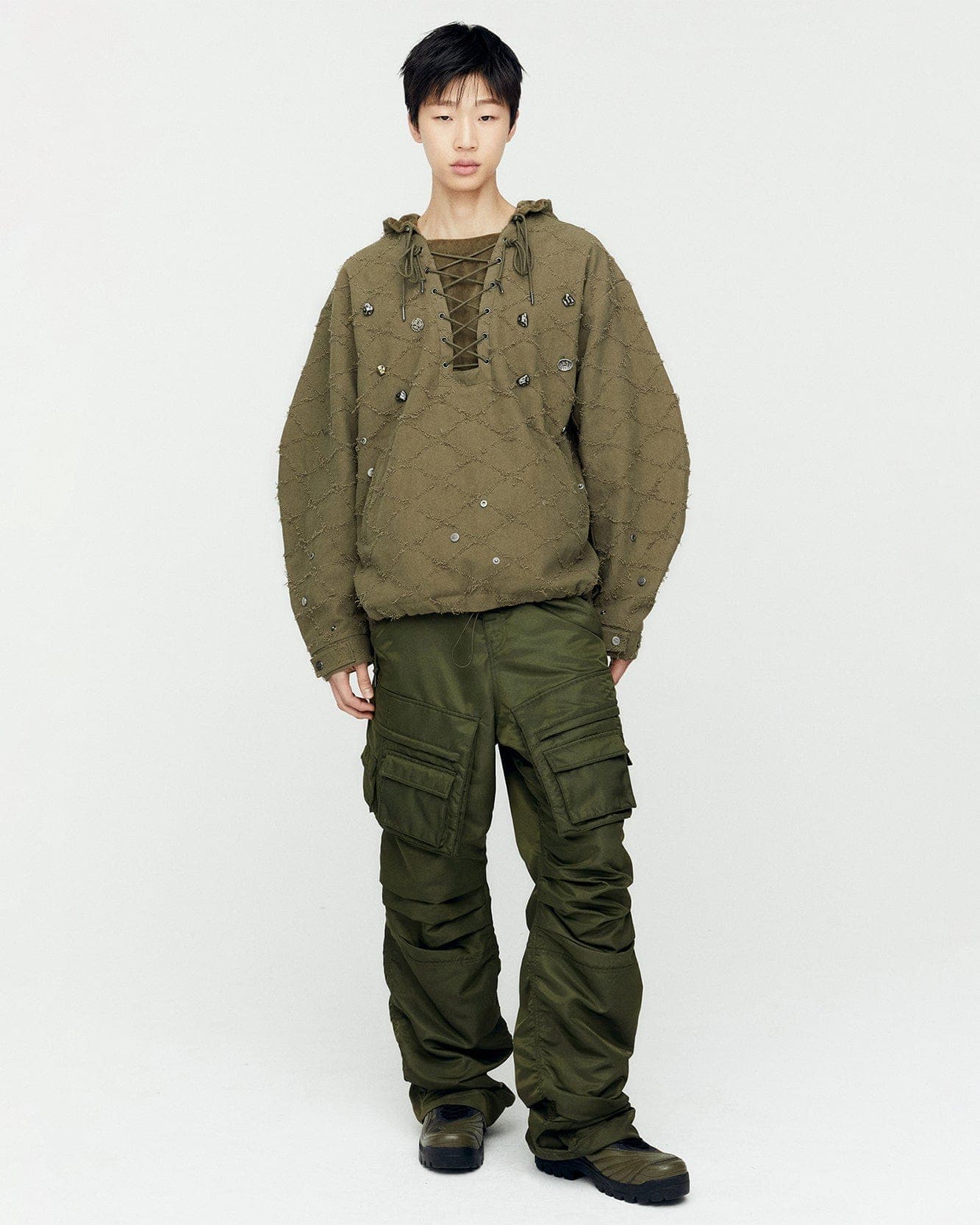 Pocket Bag Cargo Pants (Khaki) — vue 5