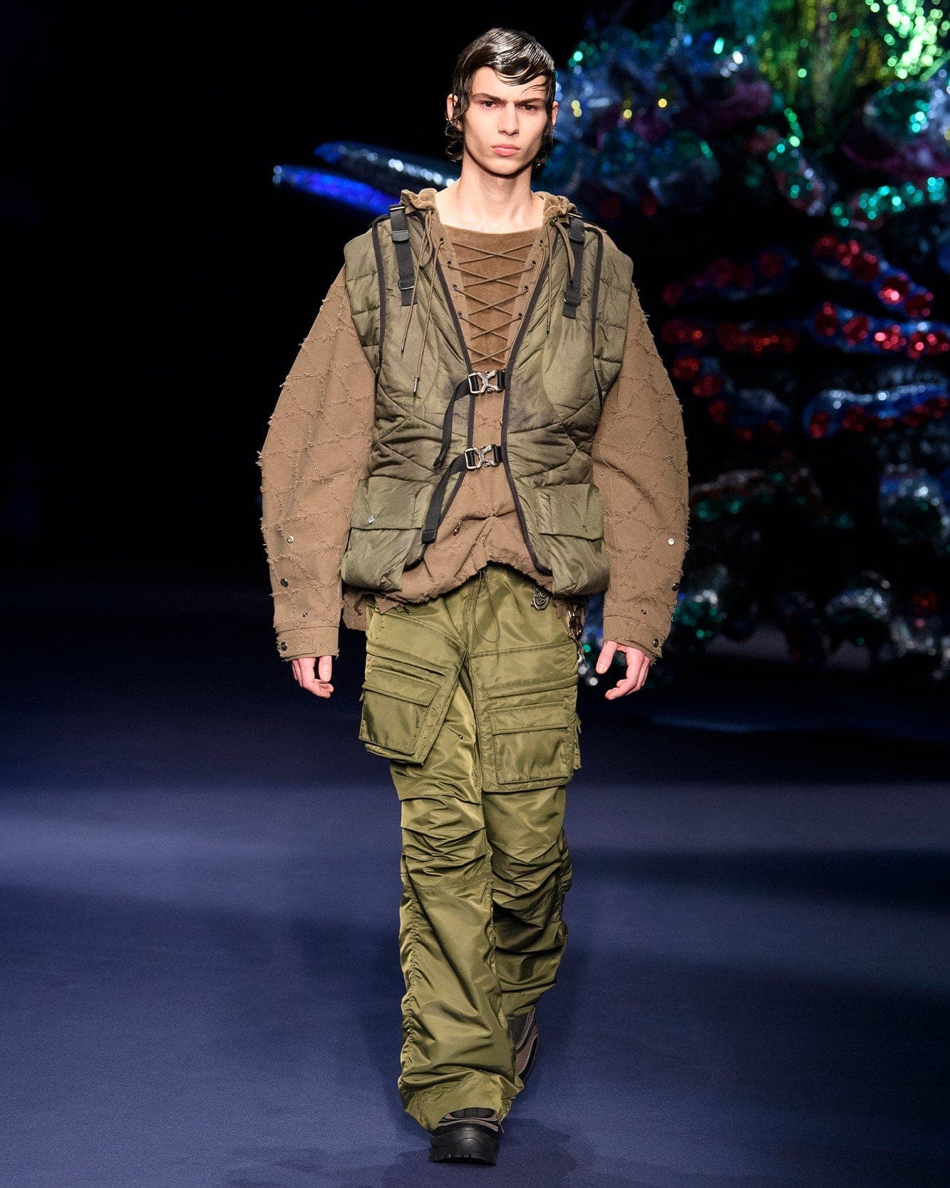 Pocket Bag Cargo Pants (Khaki) — vue 9