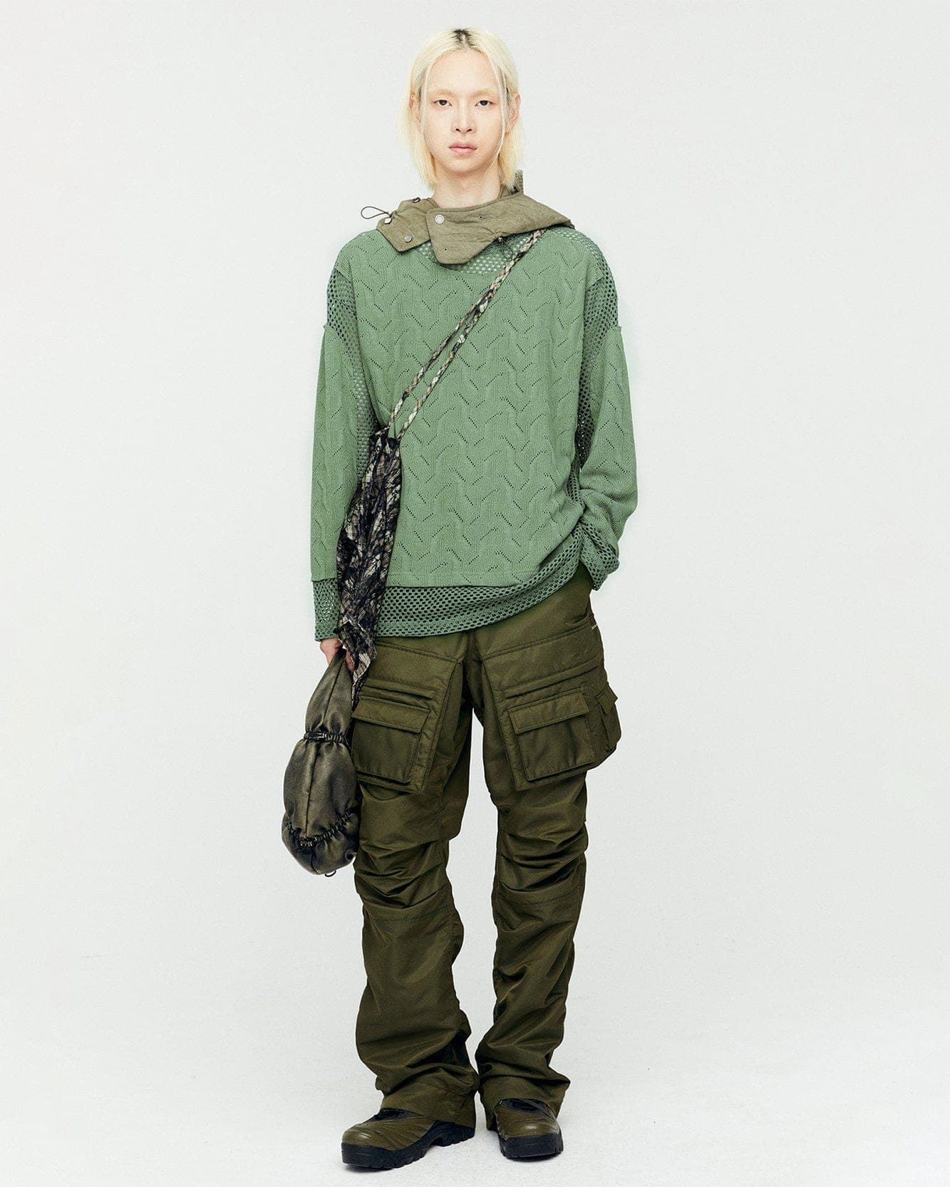 Pocket Bag Cargo Pants (Khaki)