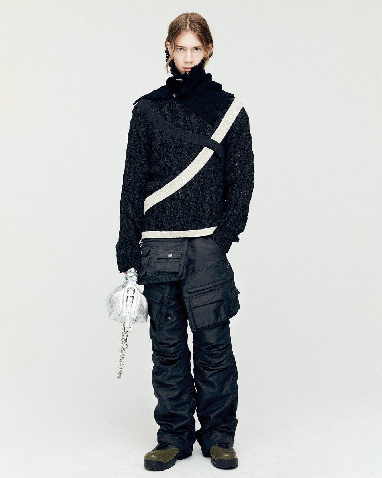 Pocket Bag Cargo Pants (Black) — vue 5