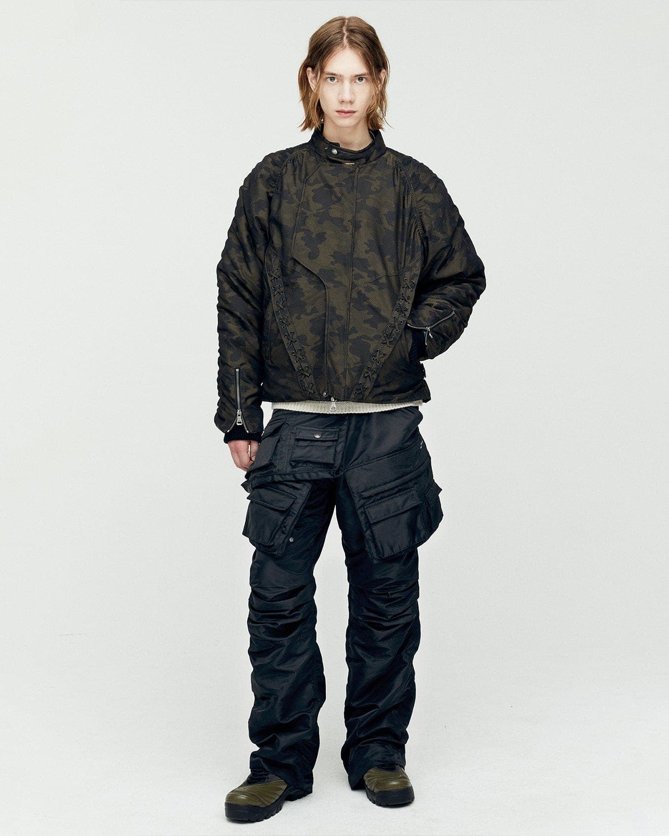 Pocket Bag Cargo Pants (Black) — vue 9