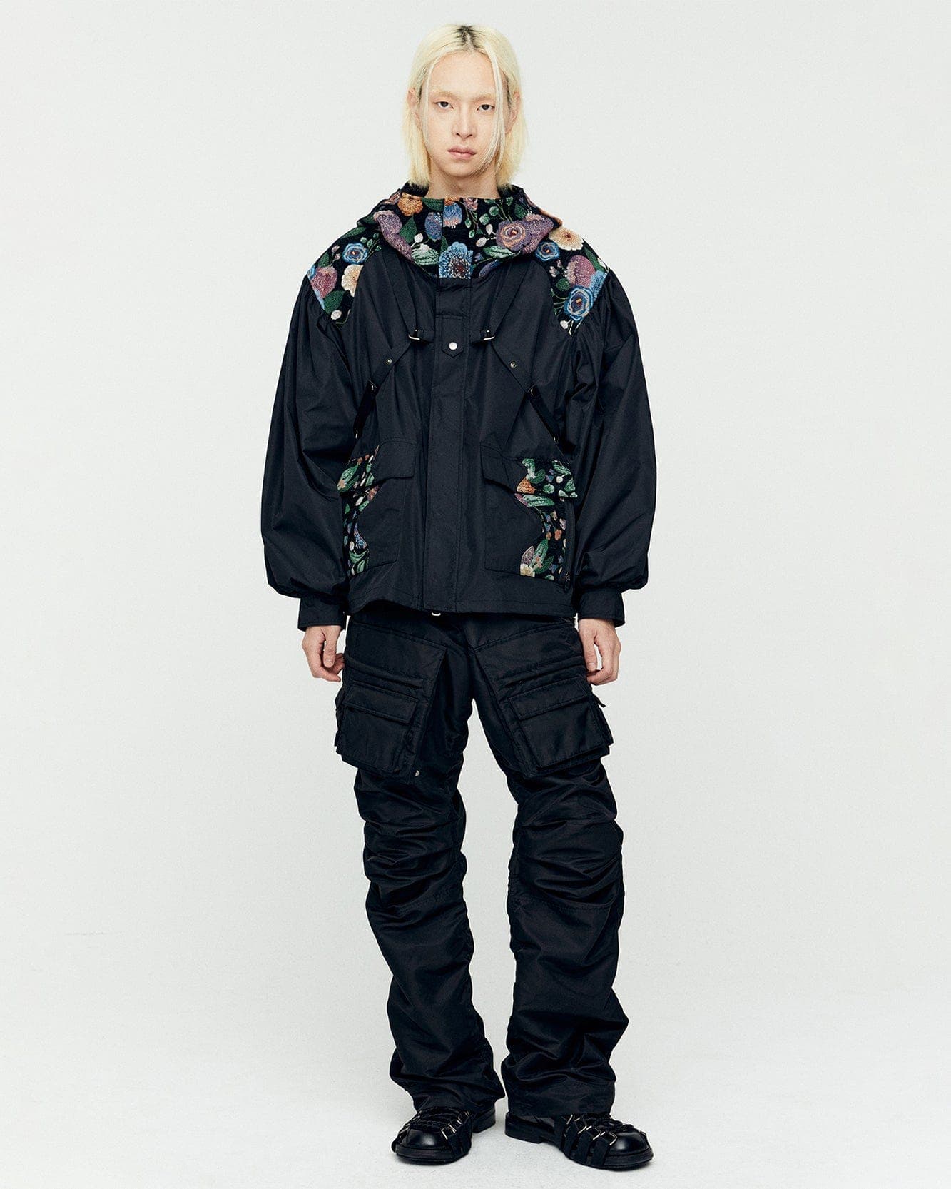 Pocket Bag Cargo Pants (Black)