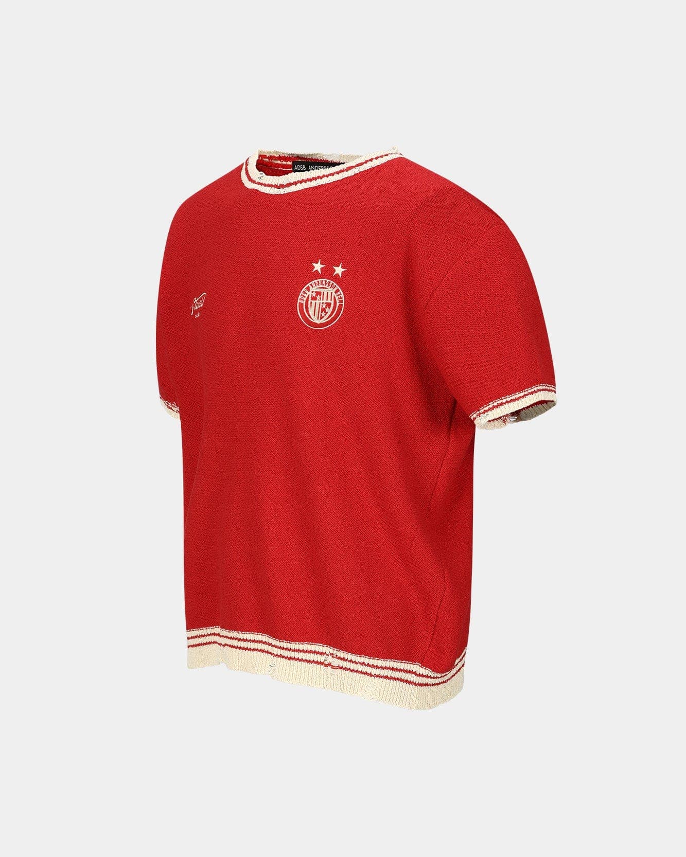 Football Short Sleeve Sweater (Red) — vue 4