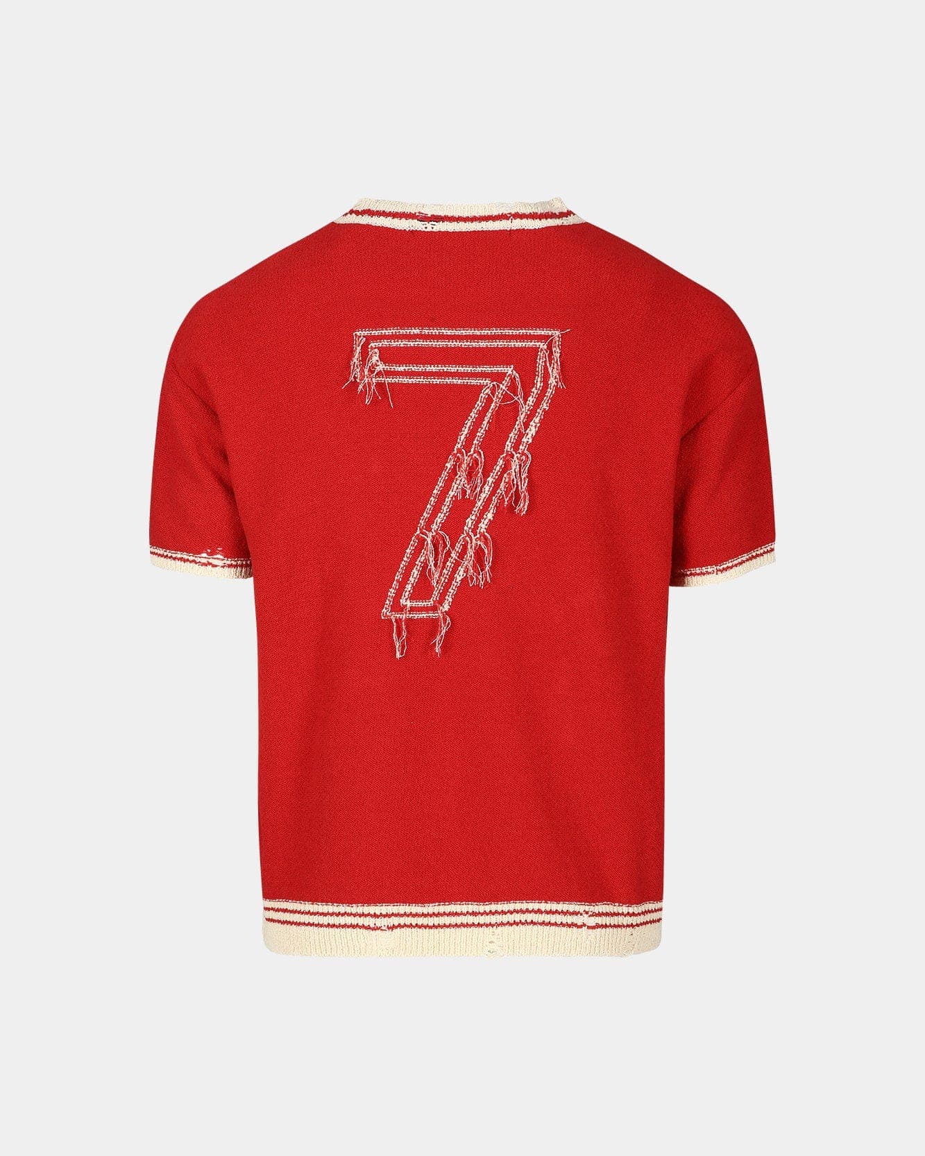 Football Short Sleeve Sweater (Red) — vue 5