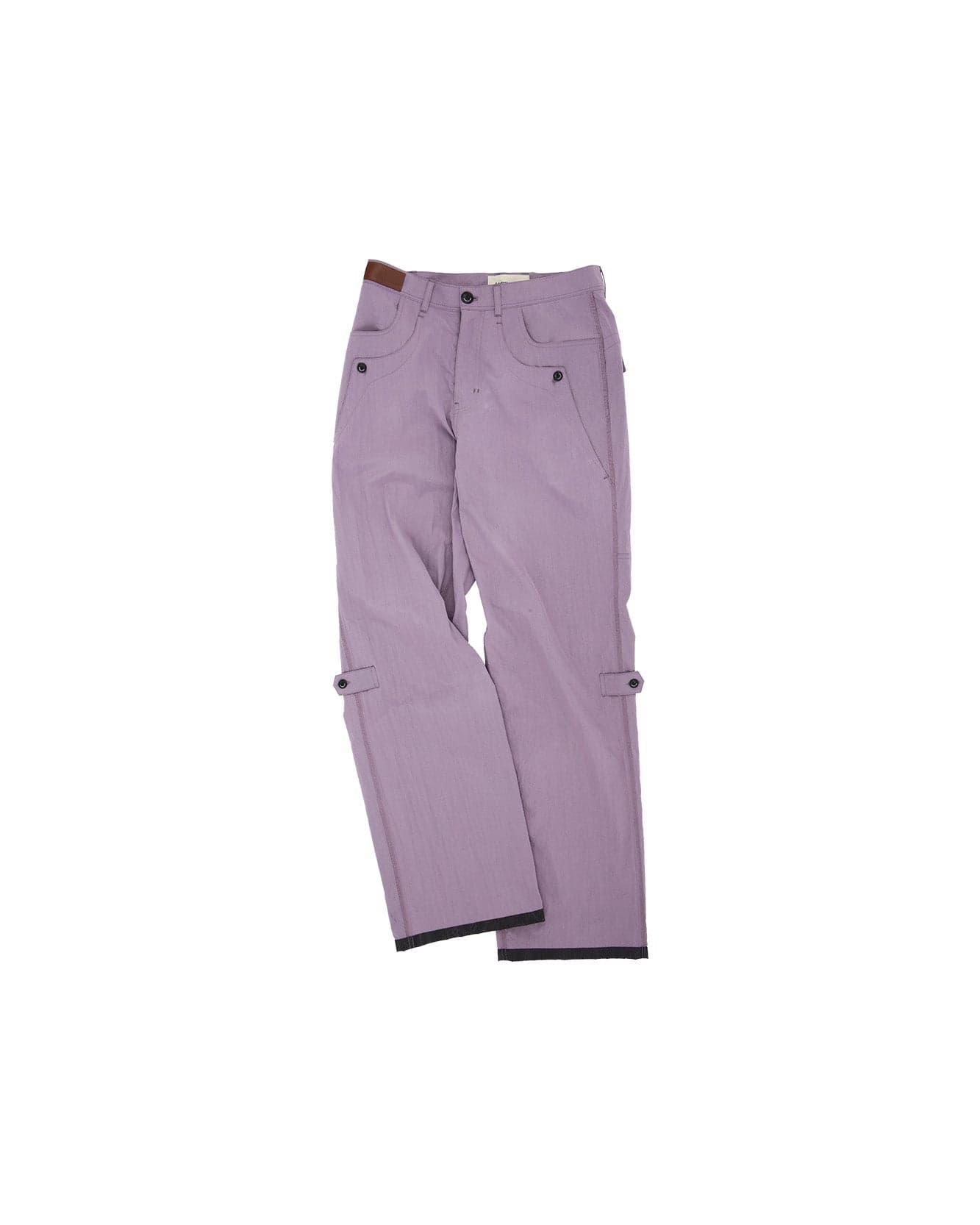 Crack Nylon Inside-Out Trouser (Purple)