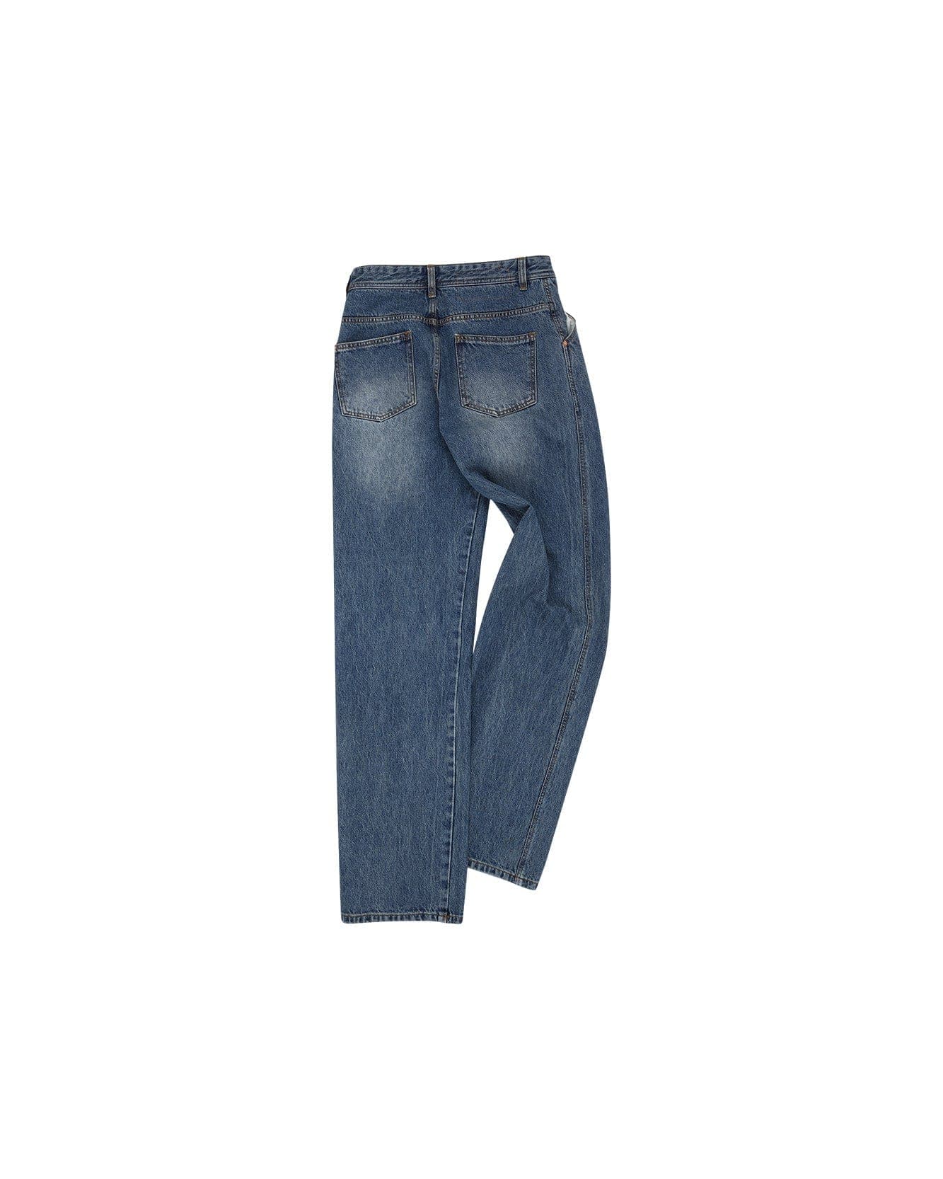 Wave Wide Leg Jeans (Washed Blue) — vue 3