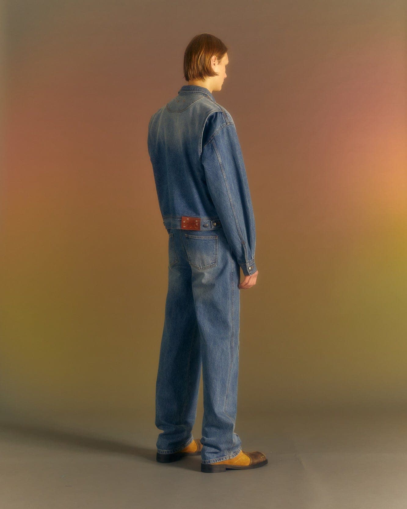 Wave Wide Leg Jeans (Washed Blue) — vue 6