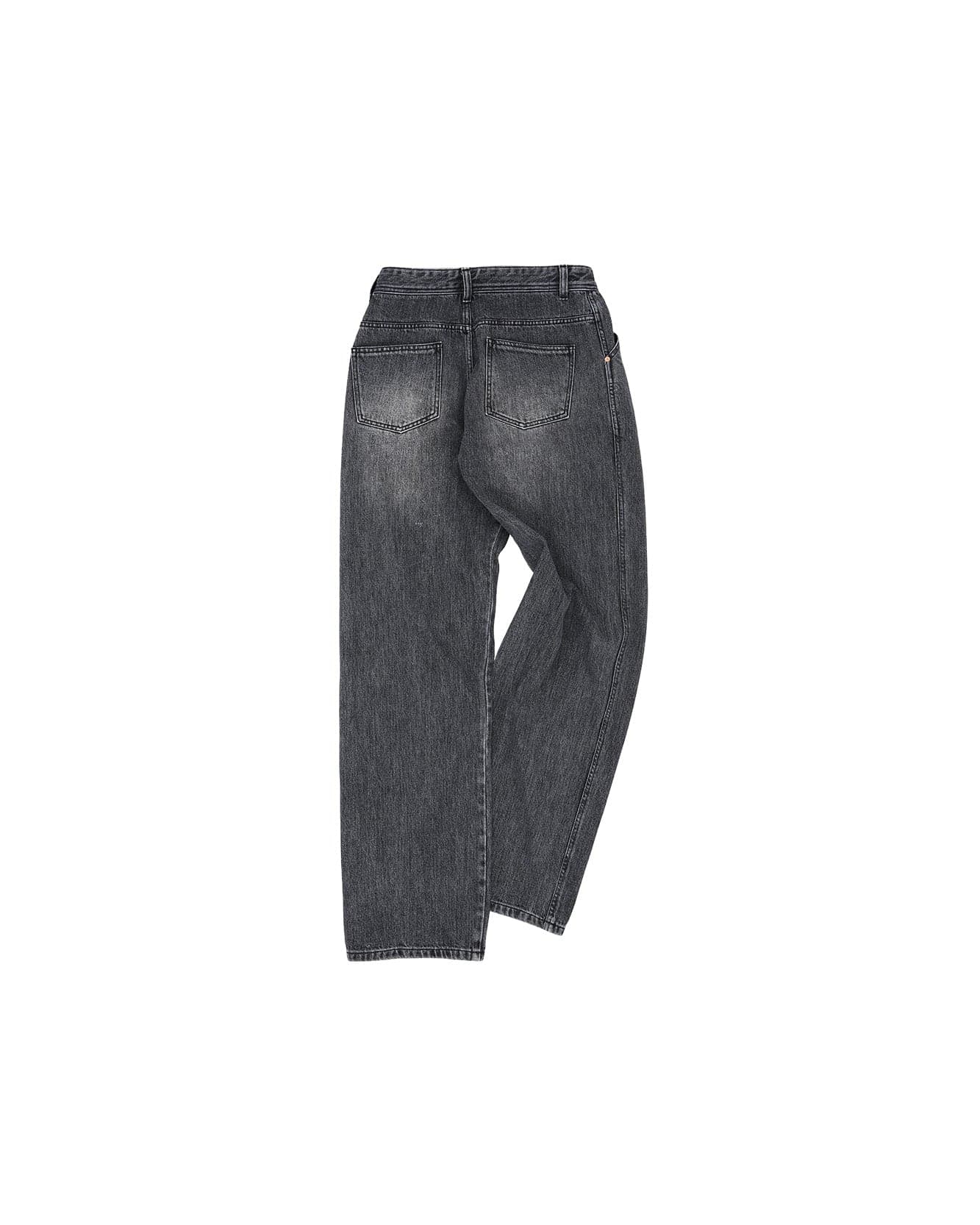 Wave Wide Leg Jeans (Washed Black) — vue 2